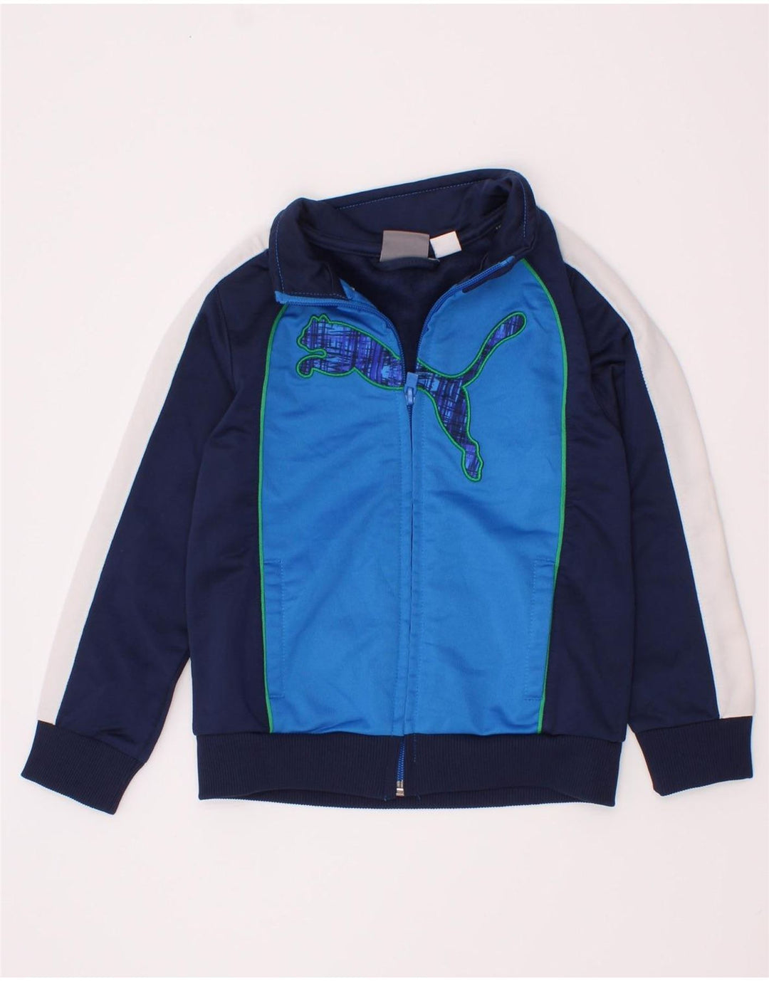 Jaqueta Puma Boys Graphic Tracksuit Top 2-3 anos Azul marinho Colorblock
