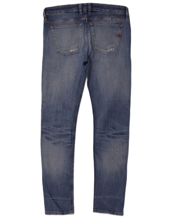 Jeans masculino diesel desgastado slim W32 L32 algodão azul