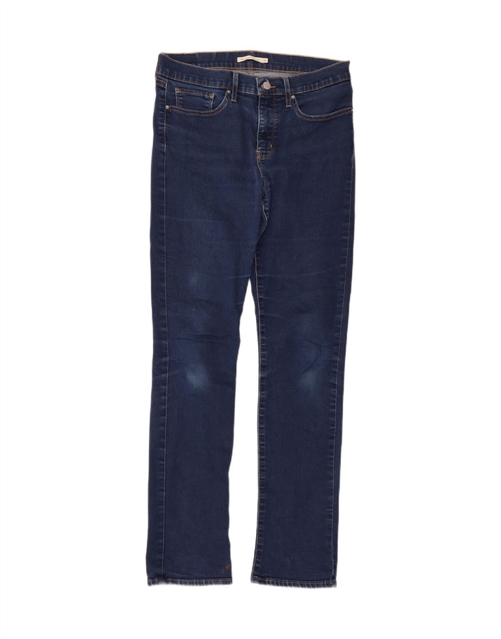 Calça jeans feminina Levi's 314 Shaping Straight W31 L32 azul algodão