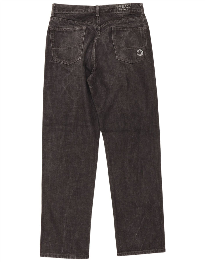 Murphy & Nye Jeans retos masculinos W34 L33 algodão preto