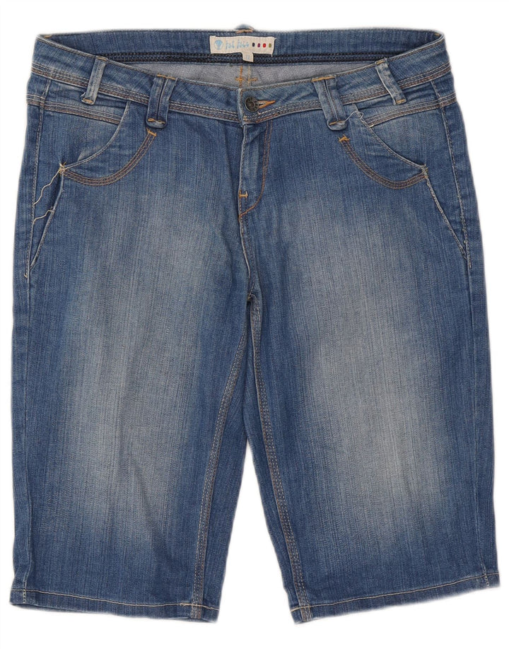 Shorts jeans feminino Fat Face UK 12 médio W32 algodão azul