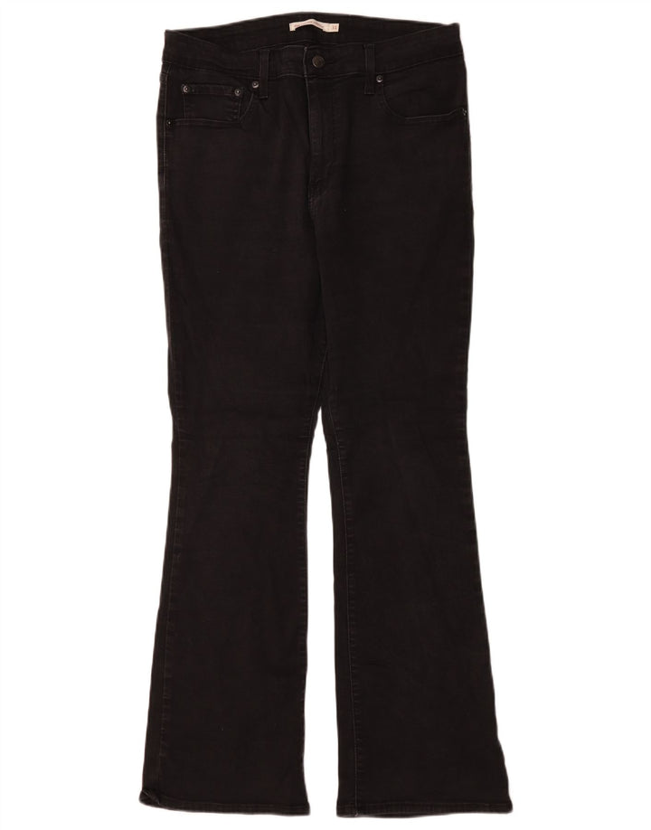 Calça jeans feminina Levi's 725 High Rise Bootcut W31 L30 algodão preto