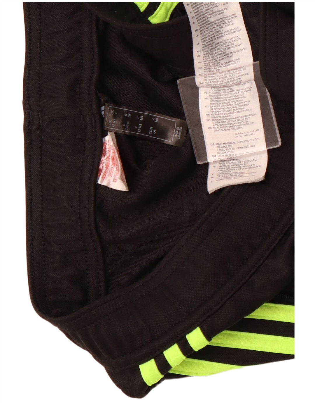 Calças de treino ADIDAS Menino Aeroready 13-14 anos preto poliéster