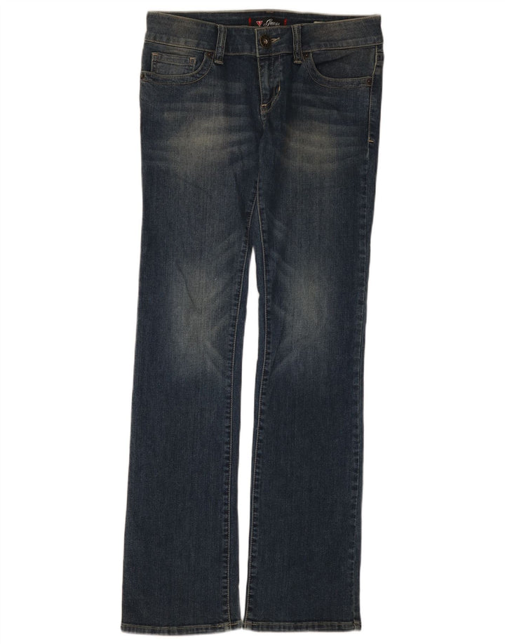 Guess Jeans Bootcut Feminino W30 L33 Azul Algodão