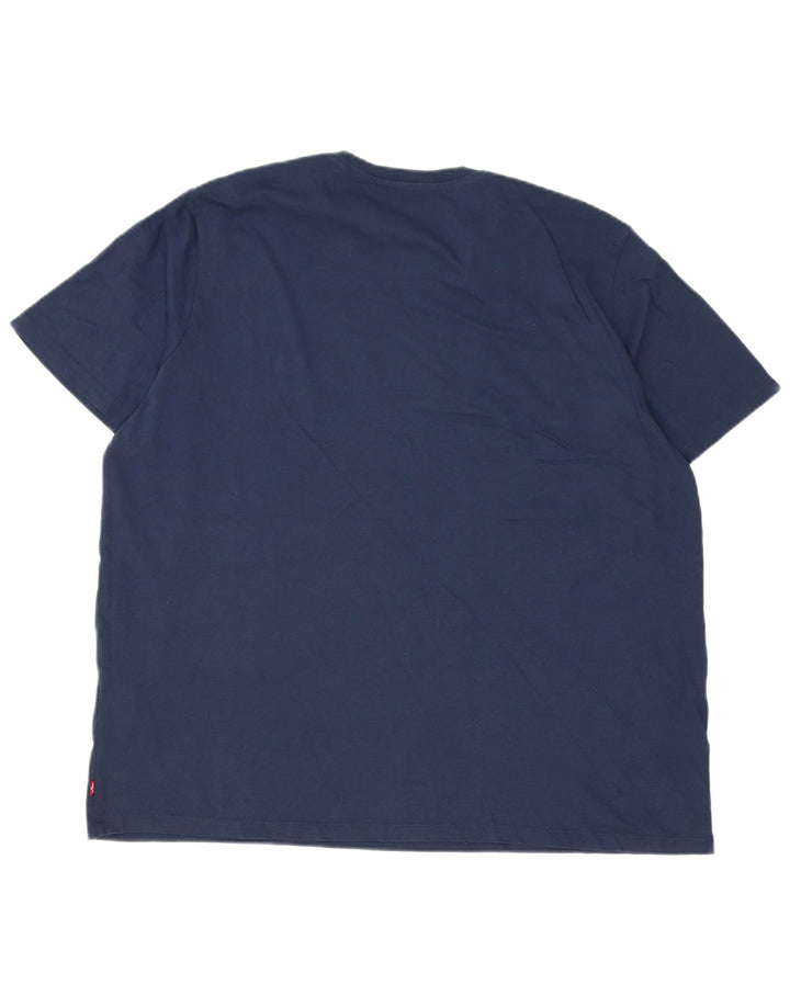 Camiseta gráfica masculina Levi's Top 2XL algodão azul marinho
