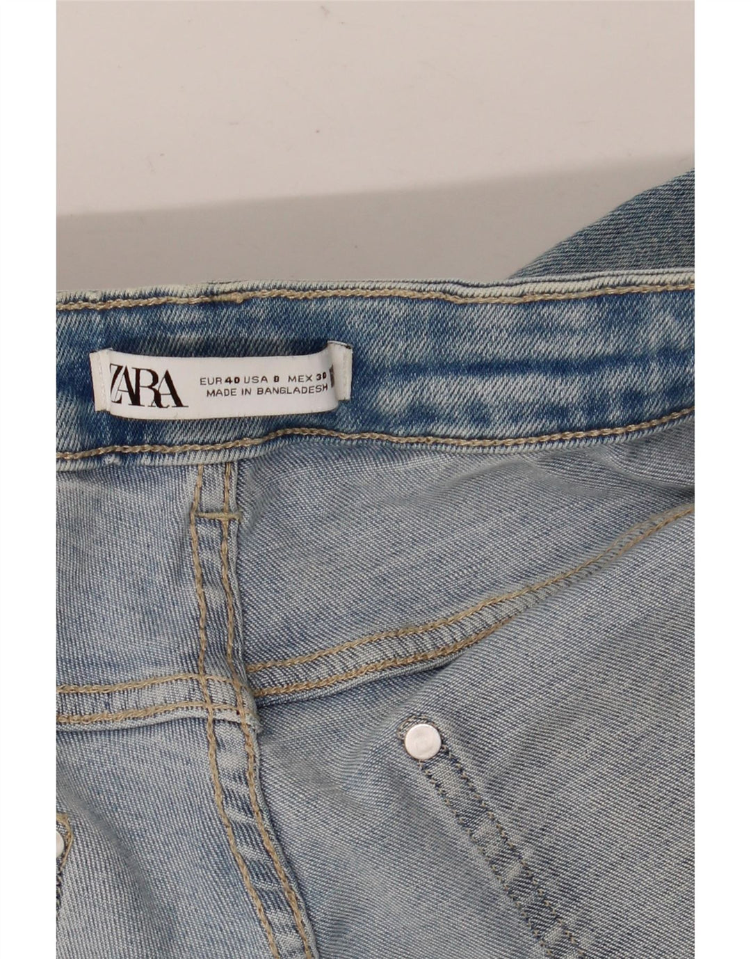 Zara Jeans Skinny Feminino EU 40 Médio W30 L28 Azul