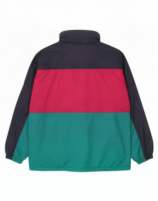 Jaqueta masculina O'Kief de ajuste solto com top de treino grande azul colorido em nylon