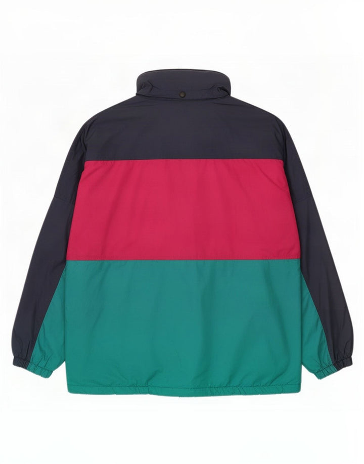 Jaqueta masculina O'Kief de ajuste solto com top de treino grande azul colorido em nylon
