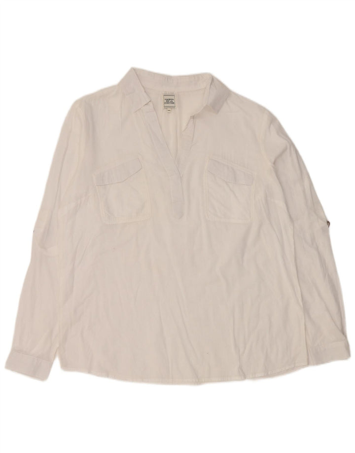 Pulôver feminino vintage EU 44 XL branco
