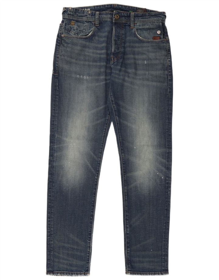 Jeans slim masculino G-STAR W32 L34 algodão azul