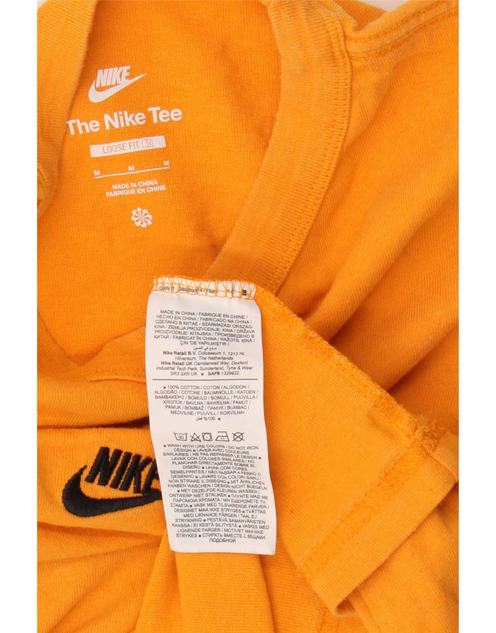 Camiseta masculina Nike Loose Fit Top Médio Algodão Laranja