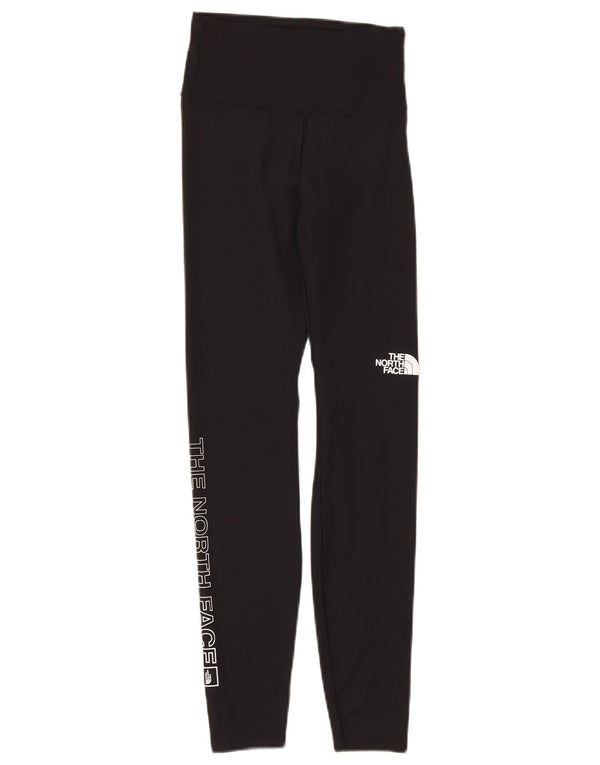 Leggings gráficas femininas The North Face UK 10 pequeno poliéster preto