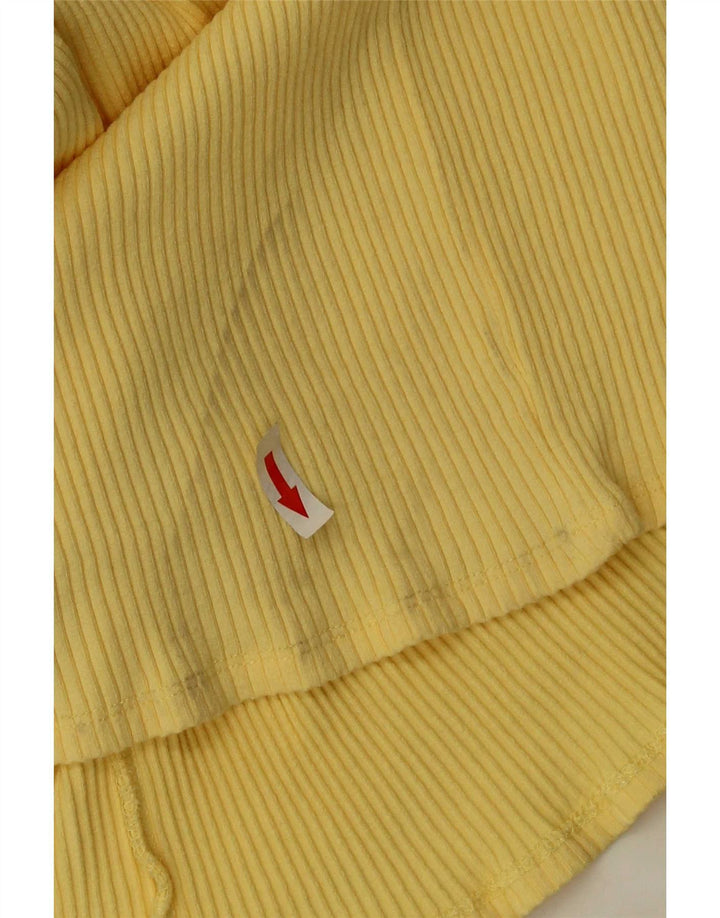 Vestido maxi feminino Zara Reino Unido 12 amarelo médio
