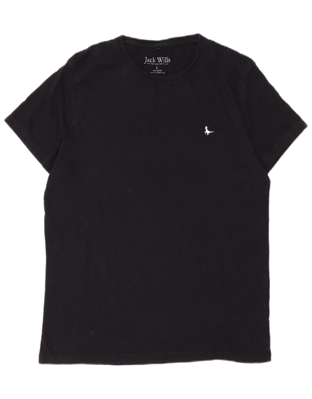 Camiseta masculina JACK WILLS grande algodão preto