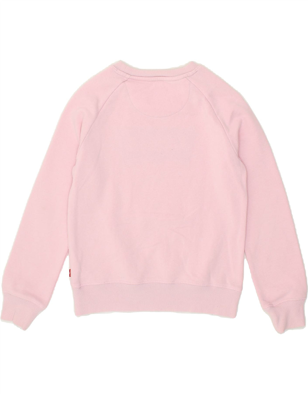 LEVI'S Girls Graphic Sweatshirt Jumper 11-12 Years Pink Cotton Vintage Levi's and Second-Hand Levi's from Messina Hembry 