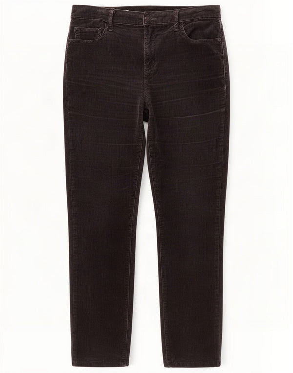 Calça masculina reta de veludo cotelê Gap W30 L29 azul marinho
