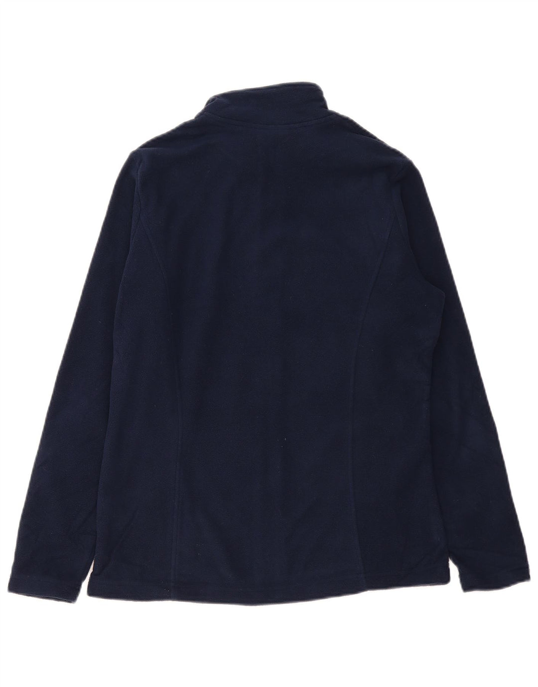 Jaqueta de lã feminina MARKS & SPENCER UK 12 poliéster azul marinho médio
