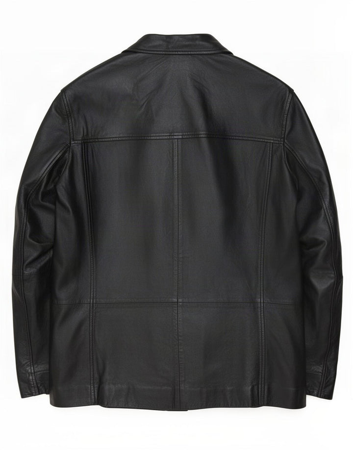 Jaqueta de couro masculina Gipsy UK 40 grande preta