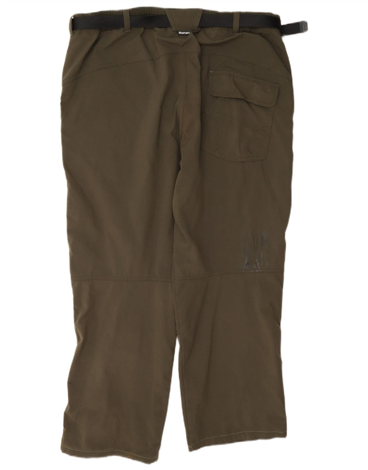 Rohan Calça cargo masculina regular grande W35 L27 poliamida cáqui