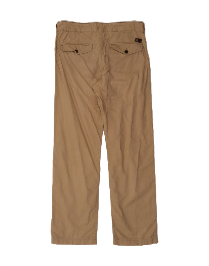 TIMBERLAND Mens Straight Chino Trousers W31 L29 Beige Cotton Vintage Timberland and Second-Hand Timberland from Messina Hembry 