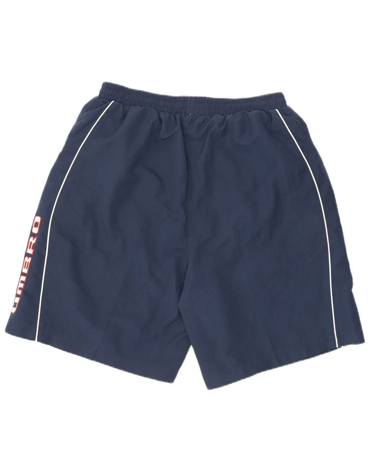 Shorts esportivos masculinos Umbro grandes poliéster azul marinho