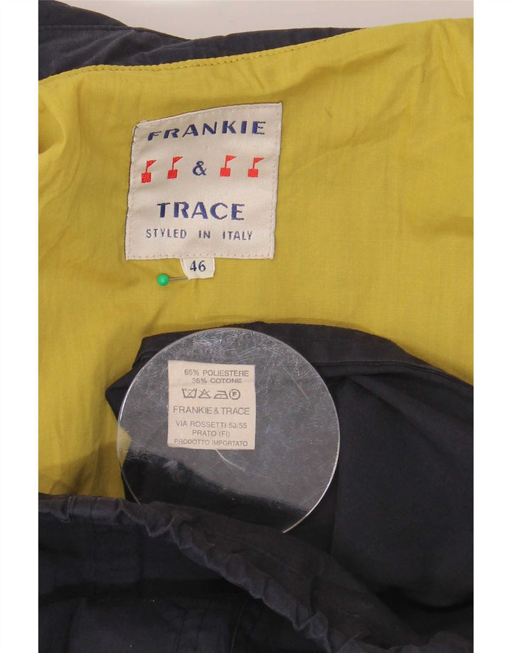 Frankie & Trace Jaqueta utilitária masculina IT 46 Grande poliéster azul marinho