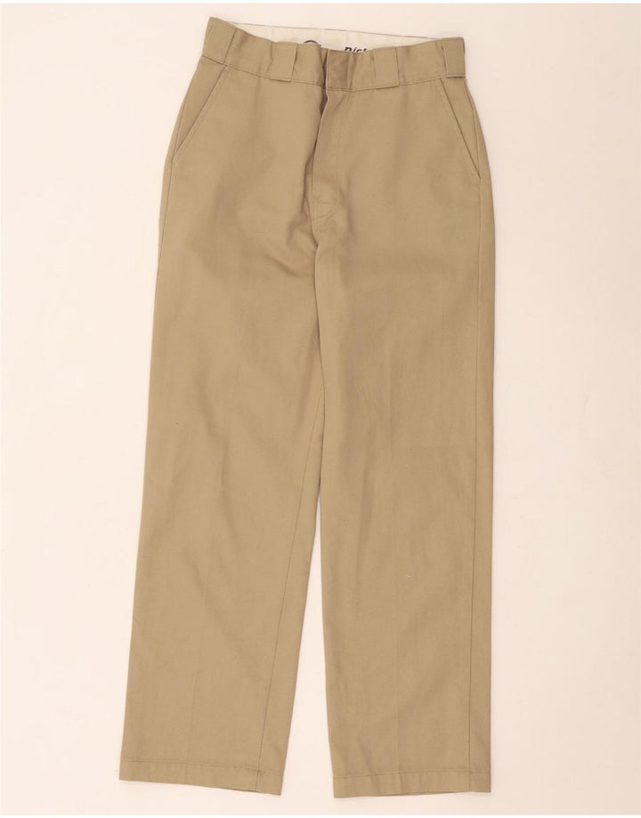 Calça Chino reta feminina Dickies W26 L27 poliéster bege