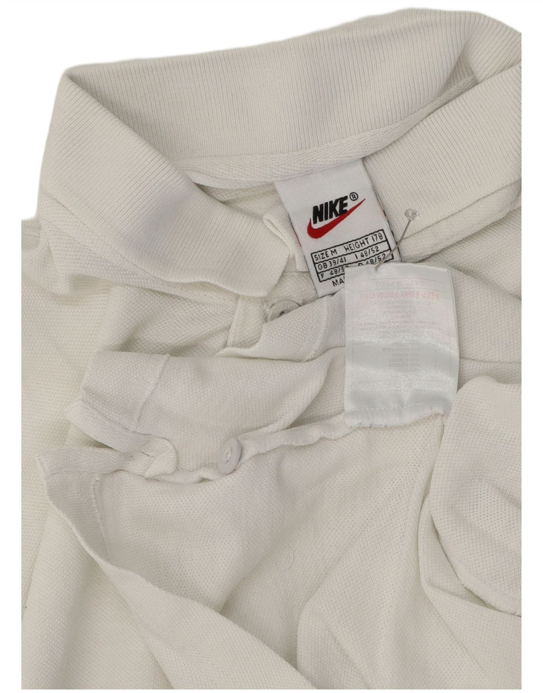 Camisa polo masculina Nike médio algodão branco