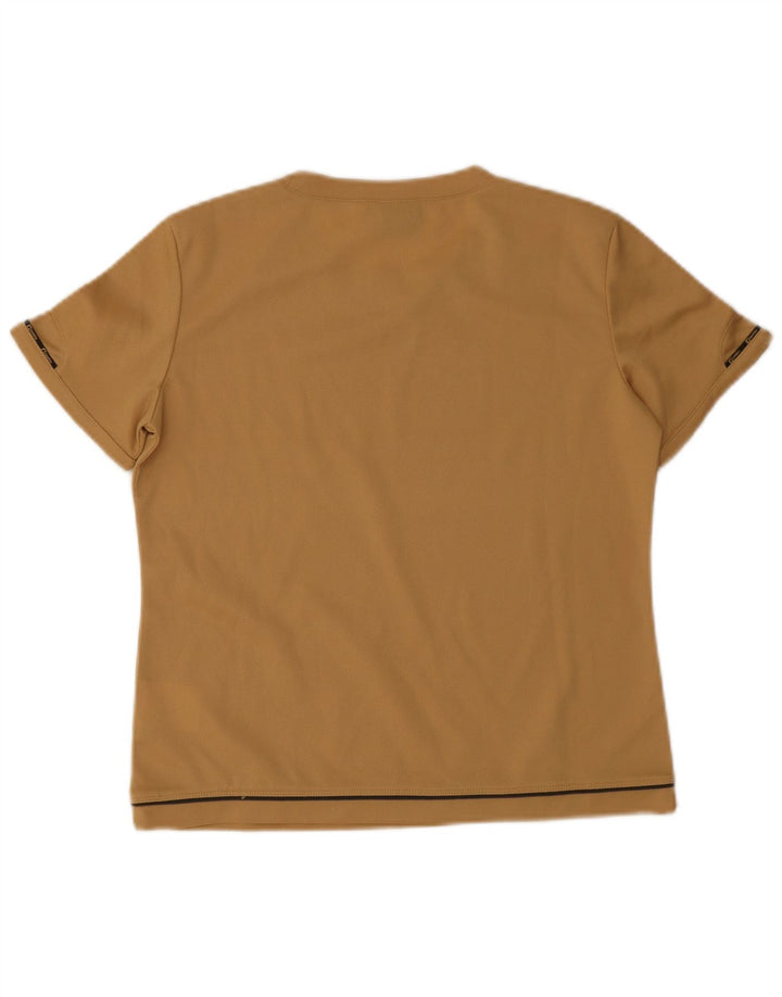 Camiseta feminina Lotto UK 14 grande poliéster bege