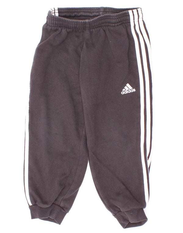 Adidas meninos calças de treino joggers 3-4 anos algodão preto