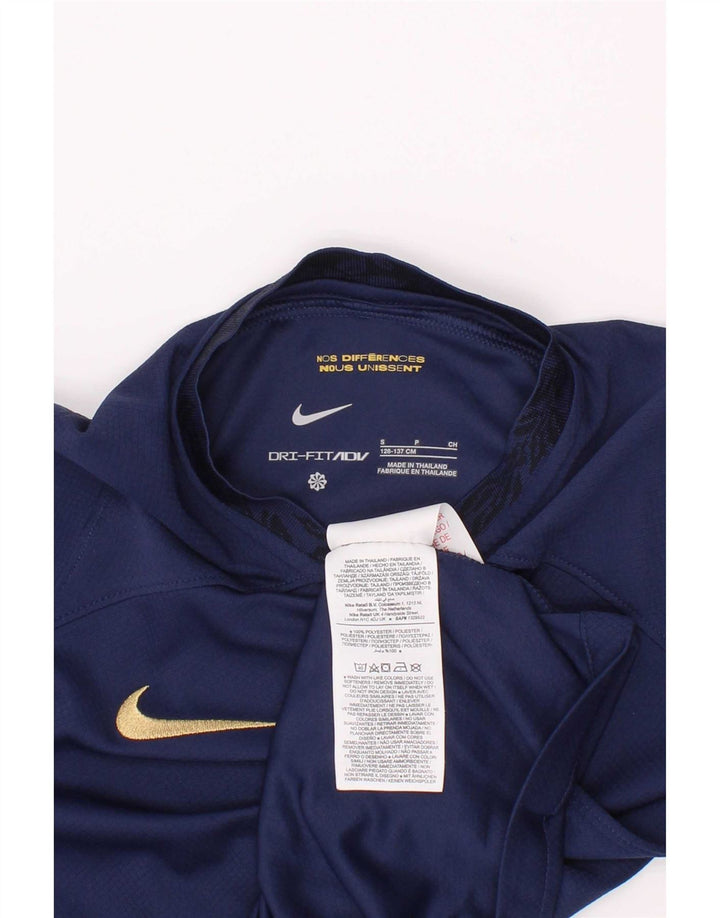 Camiseta Nike Menino Top 8-9 Anos Pequena Azul Marinho