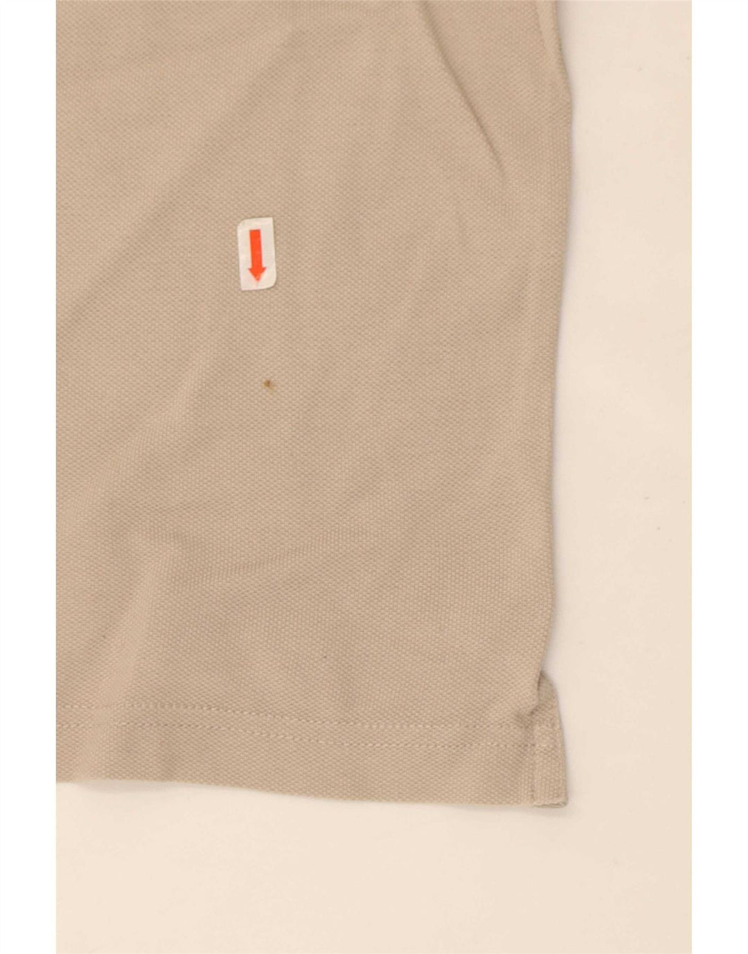 Camisa polo masculina Tommy Hilfiger Regular Fit pequena algodão bege