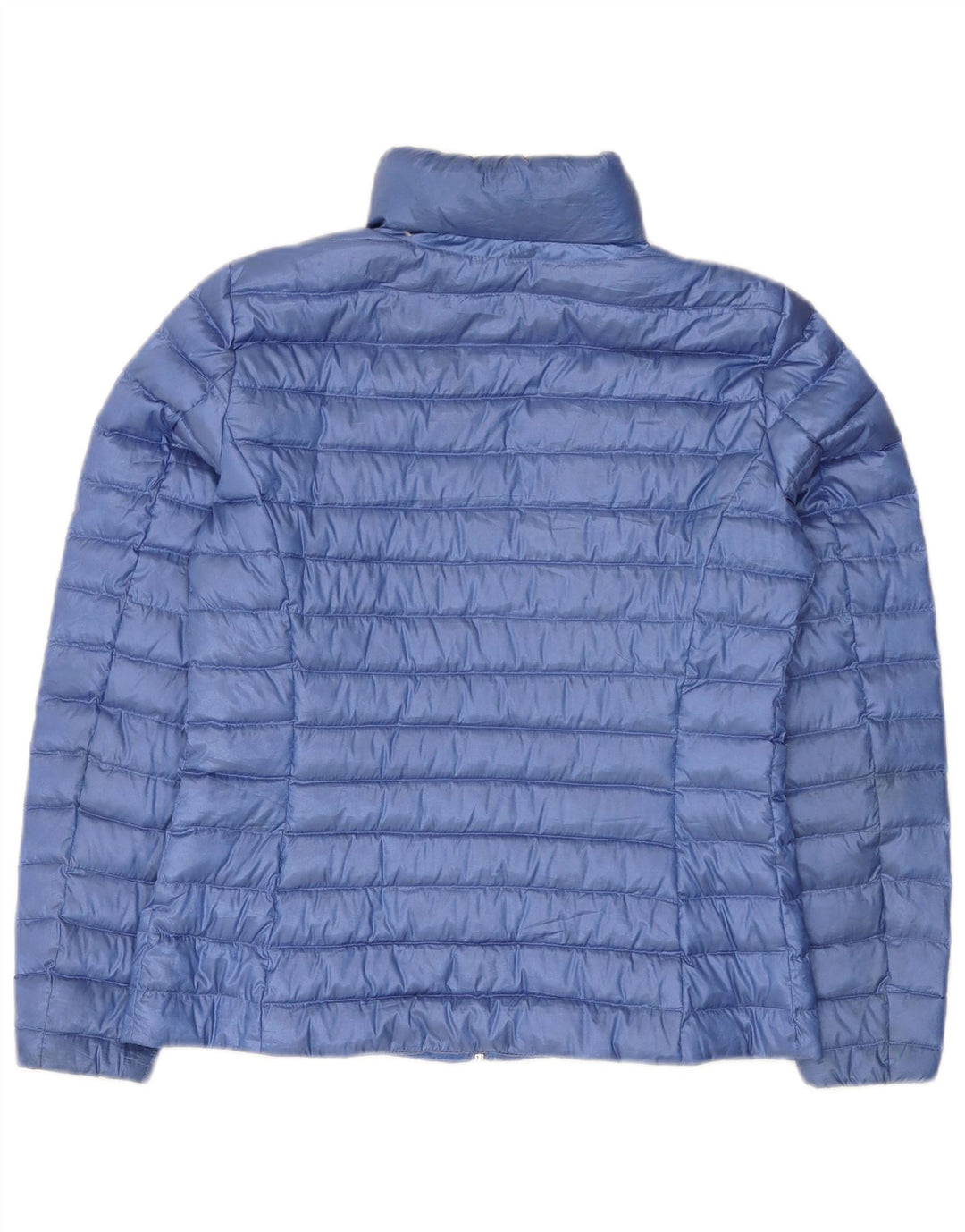Jaqueta acolchoada feminina Massimo Dutti UK 12 poliéster azul médio