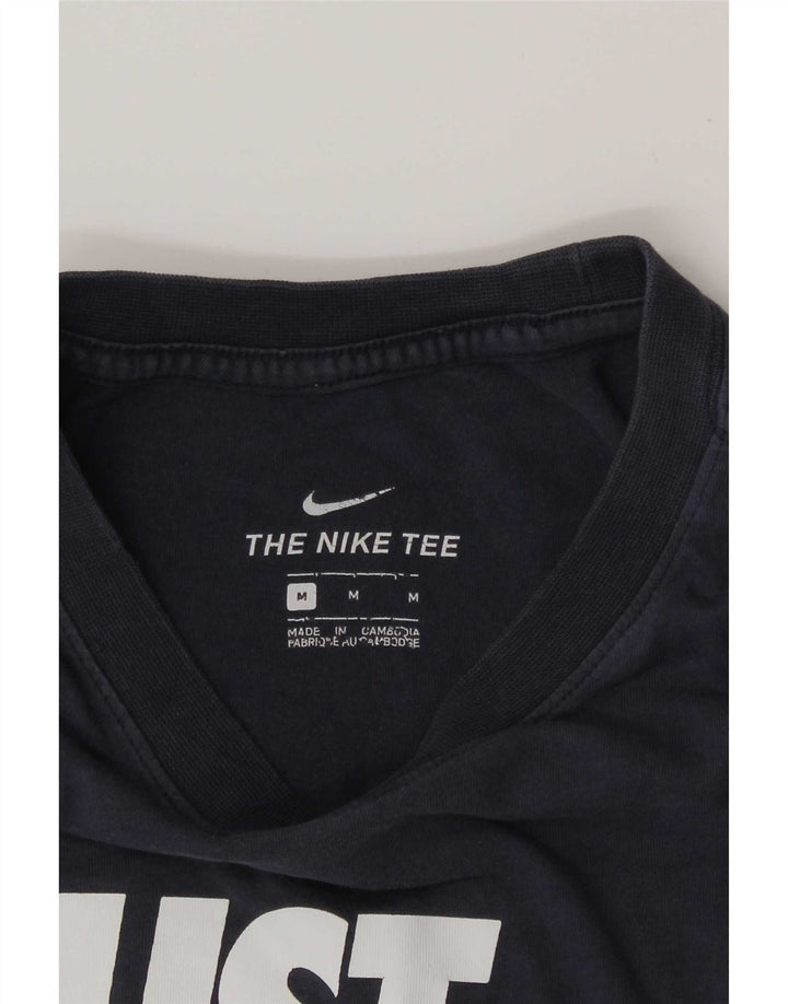 Camiseta Nike masculina gráfica Top médio azul marinho