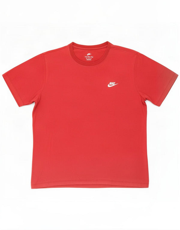 Camiseta masculina Nike Top 2XL de algodão vermelho