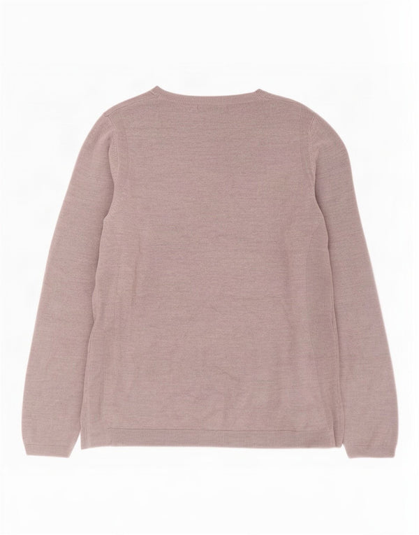 Suéter feminino Marks & Spencer com gola canoa UK 18 XL cinza acrílico