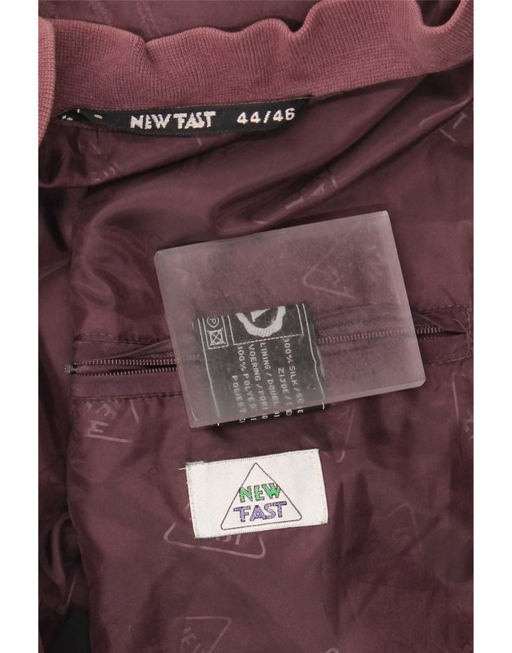 C&A Jaqueta bomber masculina nova rápida UE 44 2XL Seda Borgonha