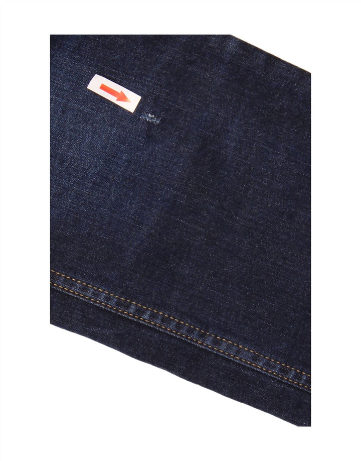 FAT FACE Calça jeans feminina slim UK 14 grande W34 L29 algodão azul marinho