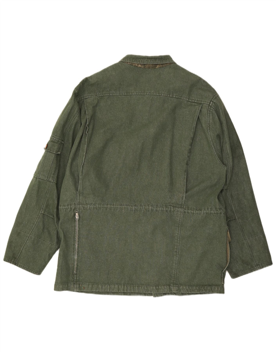 Jaqueta utilitária masculina Rascher EU 56 3XL algodão verde