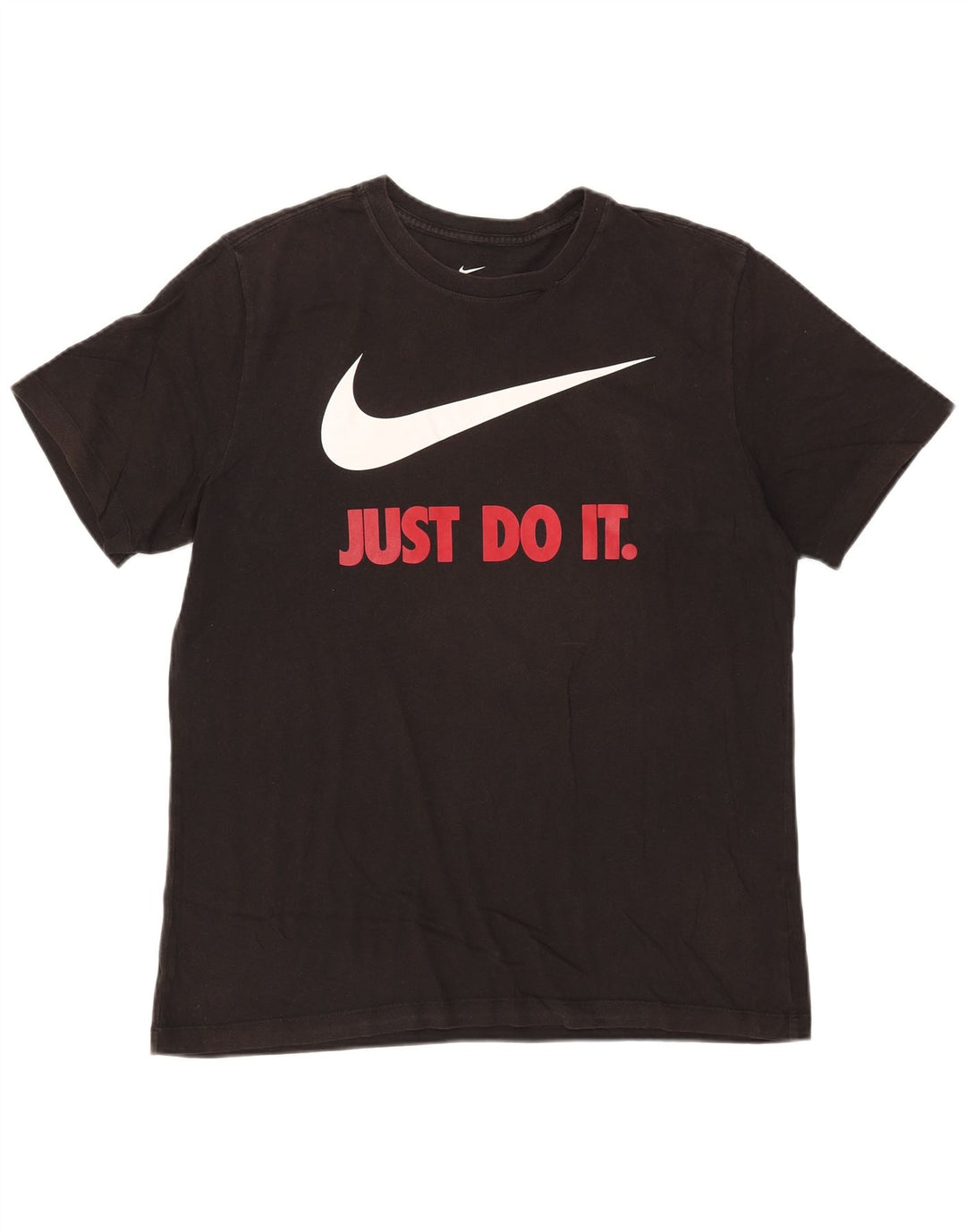 Camiseta gráfica masculina NIKE Top grande de algodão preto