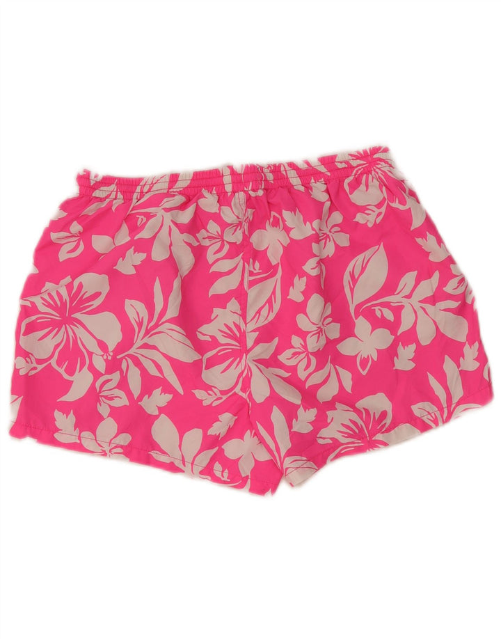 Zara Shorts esportivos masculinos grandes poliéster floral rosa