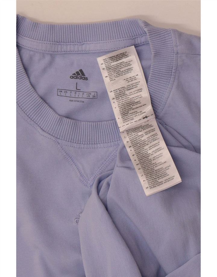 Camiseta masculina Adidas grande algodão roxo