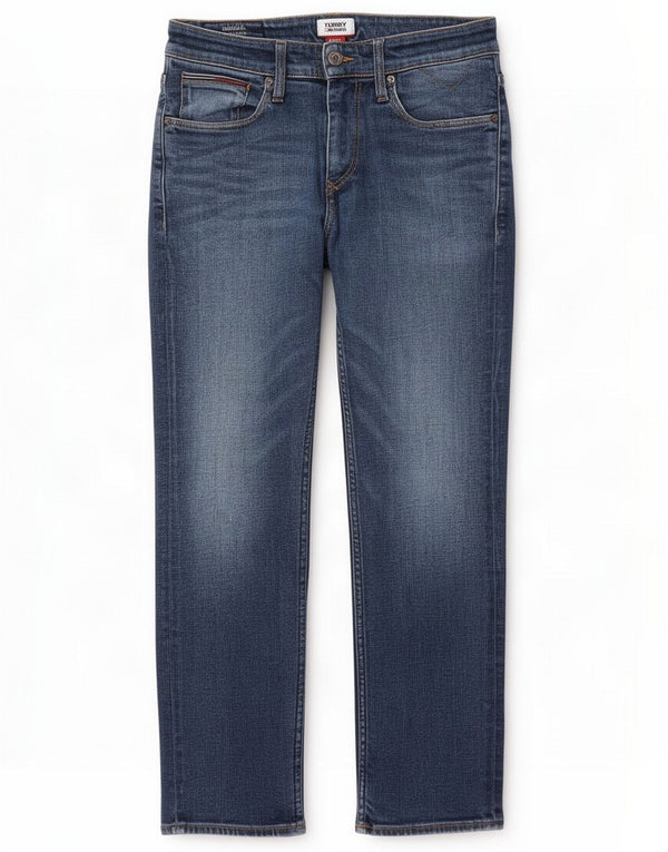 Tommy Hilfiger Masculino Ryan Straight Jeans W32 L30 Azul Algodão