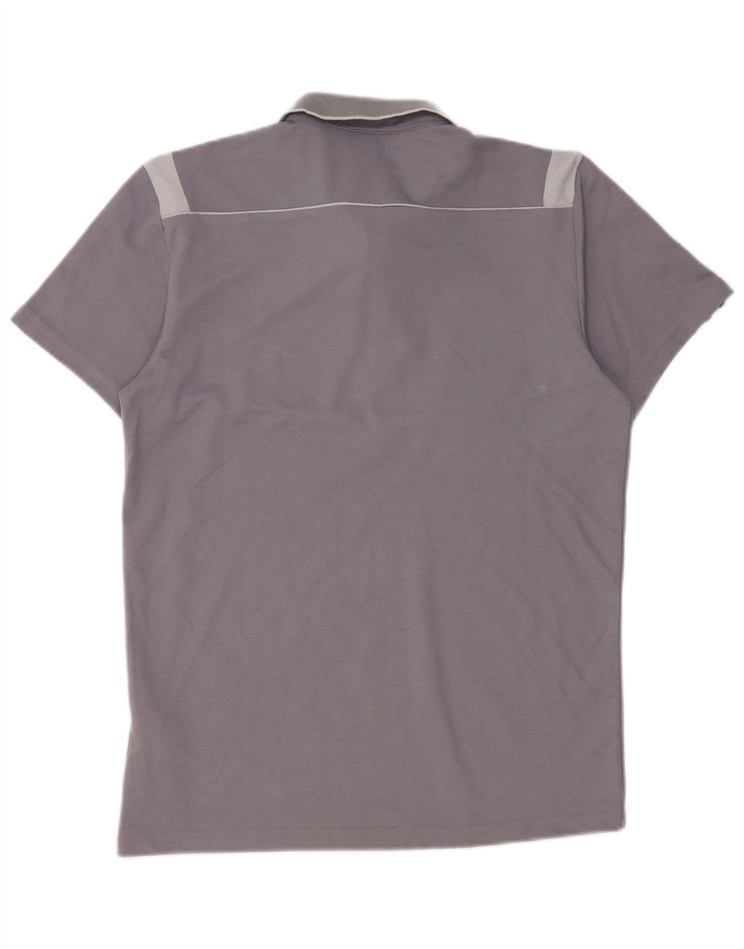 Camisa polo masculina Adidas Climalite pequena cinza colorblock algodão