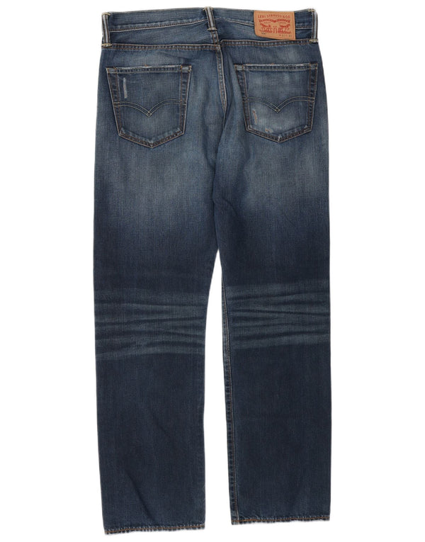 Levi's Masculino 504 Straight Jeans W32 L32 Azul Algodão