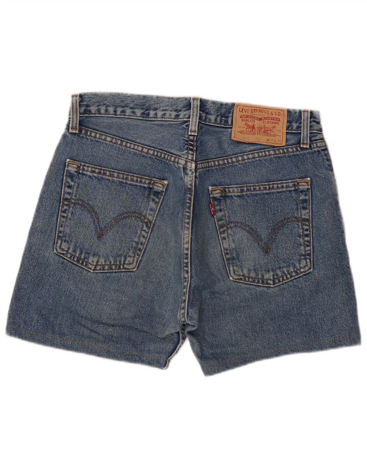 Shorts jeans masculino Levi's 581 desgastado W30 algodão azul médio