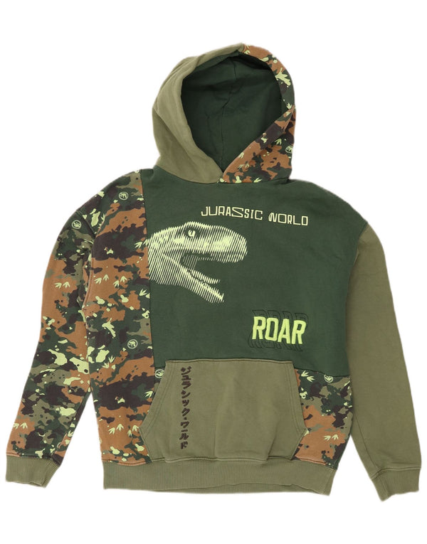 Suéter com capuz Marks & Spencer Boys Jurassic World 13-14 anos verde