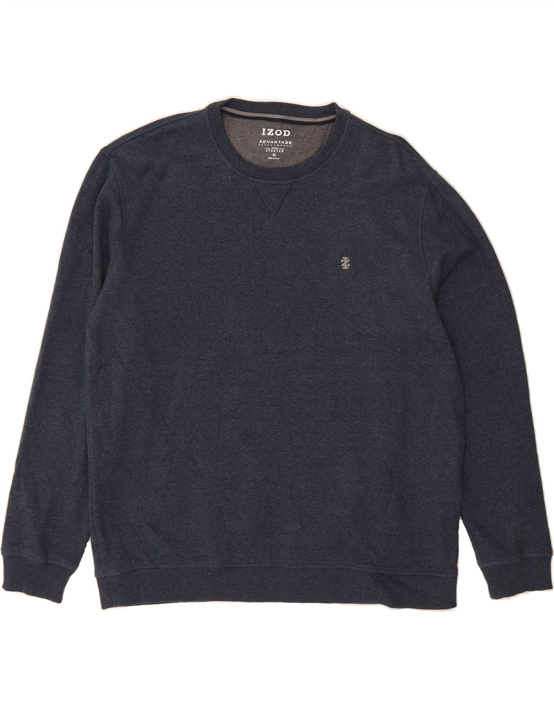 IZOD Mens Sweatshirt Jumper XL Navy Blue Cotton Vintage Izod and Second-Hand Izod from Messina Hembry 