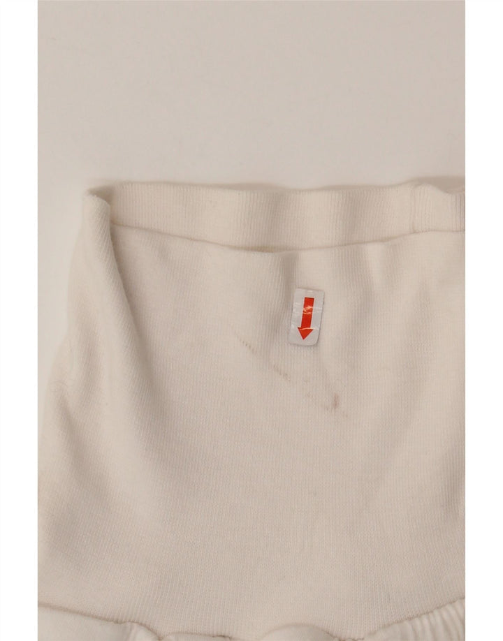 ADIDAS Womens Cargo Tracksuit Calças UK 8 Pequeno Algodão Branco