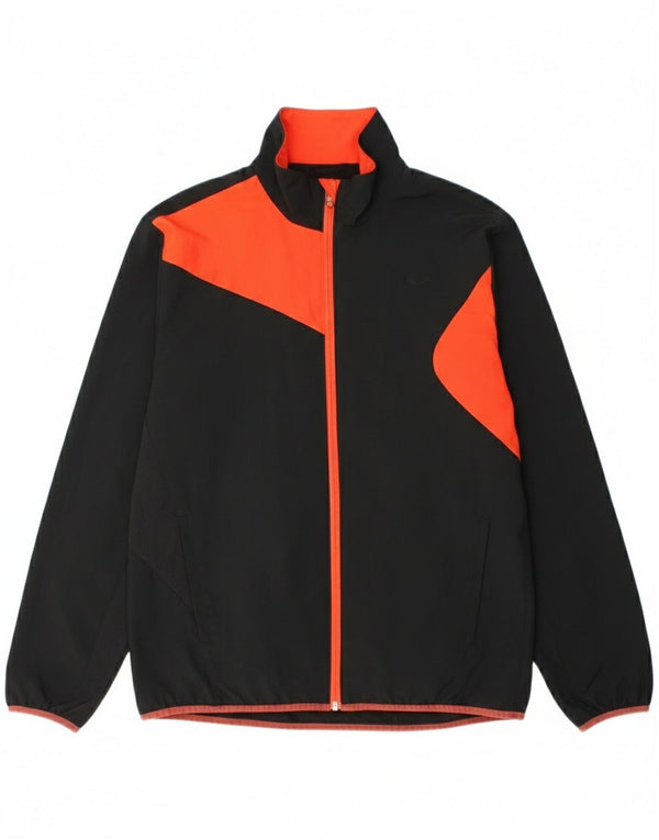Puma Mens Tracksuit Top Jacket UK 40 Grande Preto Colourblock Poliéster